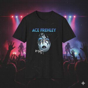 Ace Frehley Rock Tee Retro Concert Tour T-Shirt Classic Band Fan Gift top 166